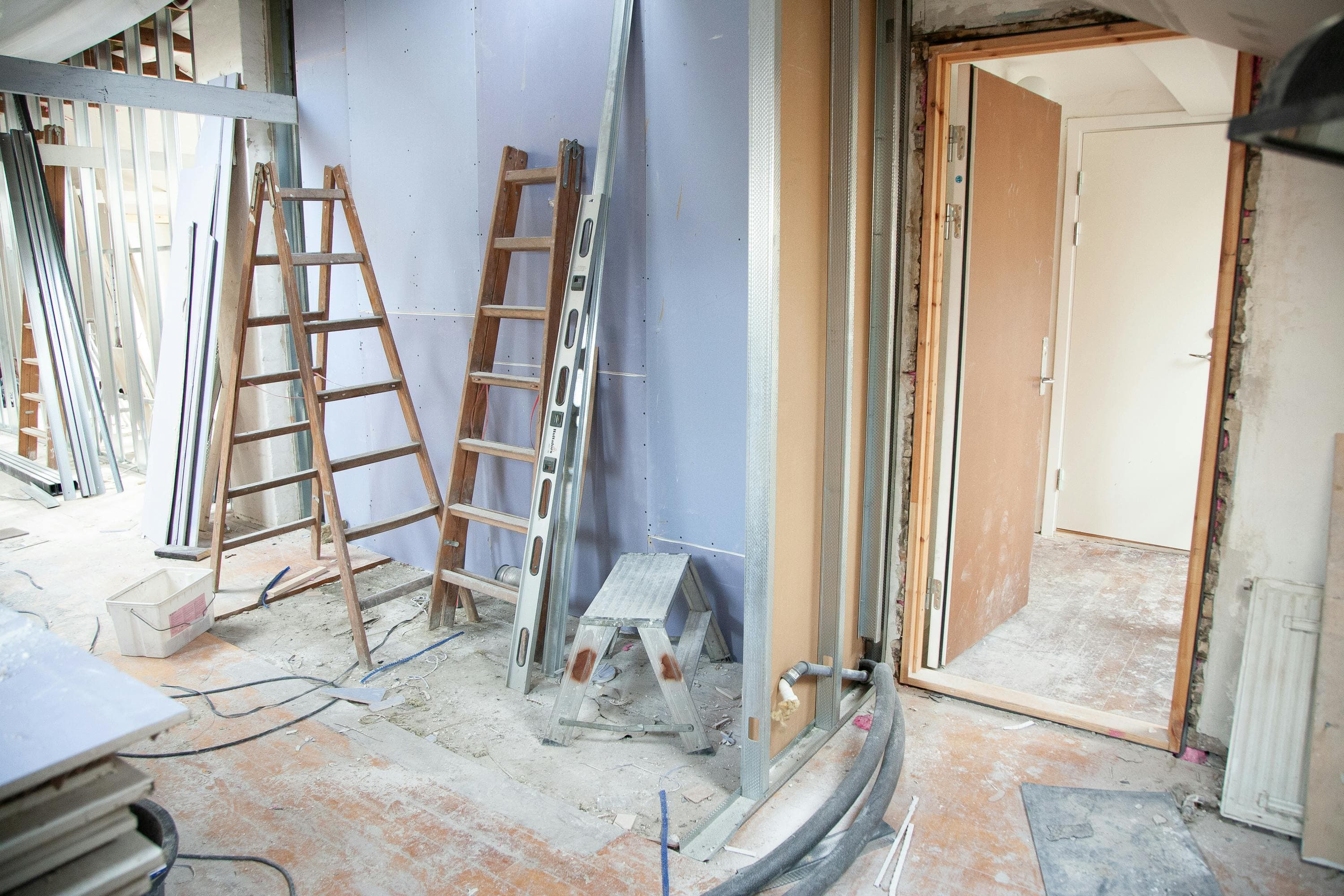 photo d'un appartement en travaux